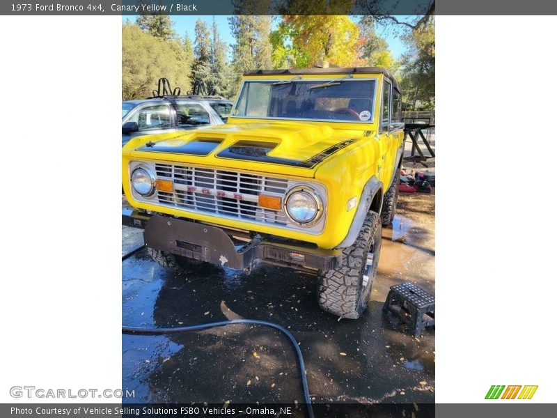 Canary Yellow / Black 1973 Ford Bronco 4x4