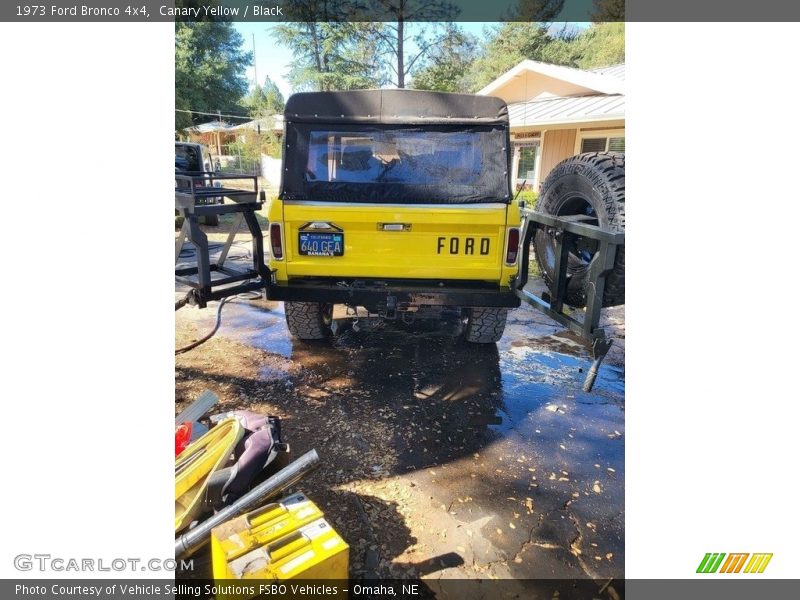Canary Yellow / Black 1973 Ford Bronco 4x4