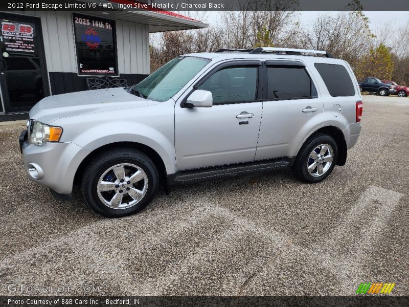 Ingot Silver Metallic / Charcoal Black 2012 Ford Escape Limited V6 4WD