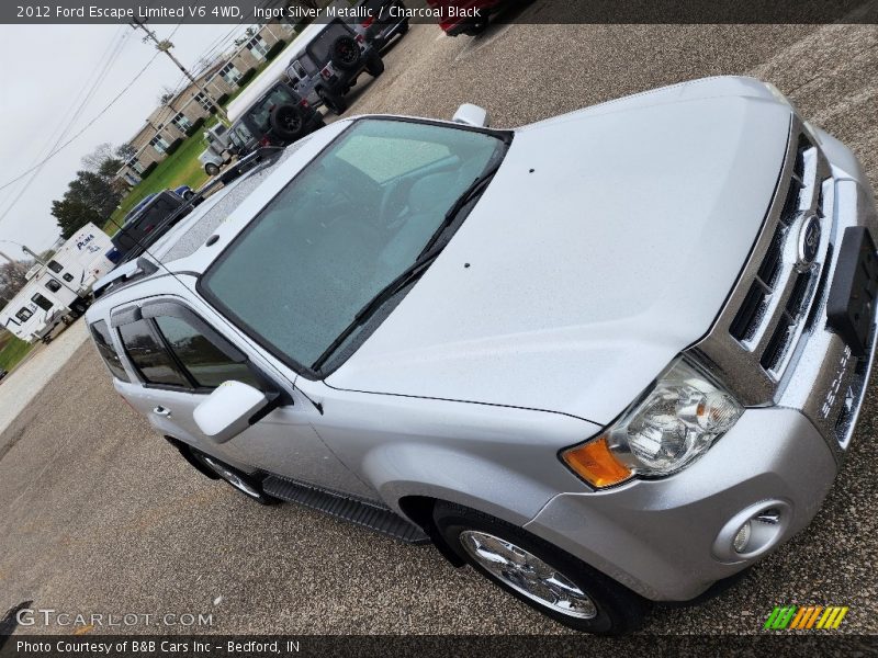 Ingot Silver Metallic / Charcoal Black 2012 Ford Escape Limited V6 4WD