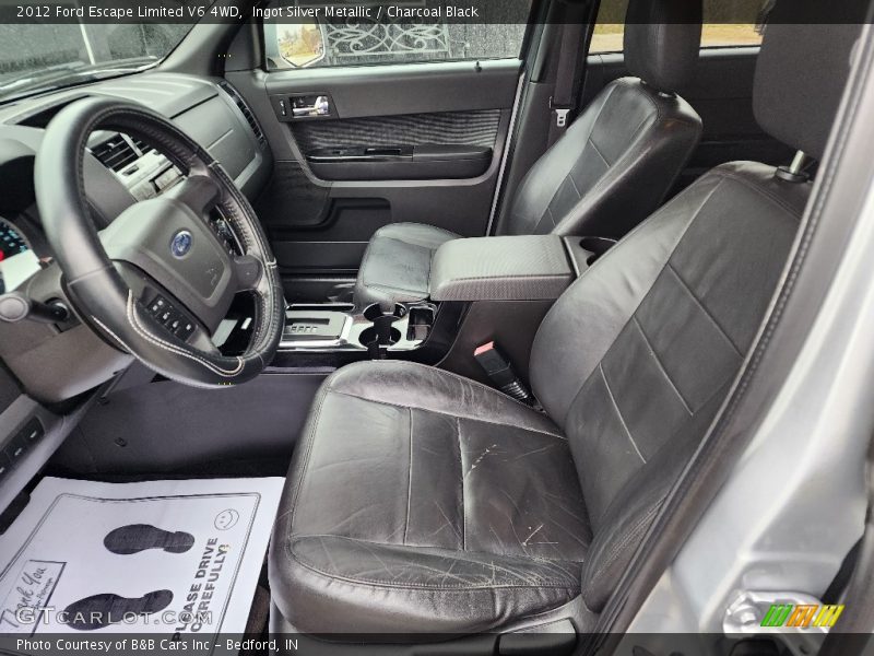 Ingot Silver Metallic / Charcoal Black 2012 Ford Escape Limited V6 4WD
