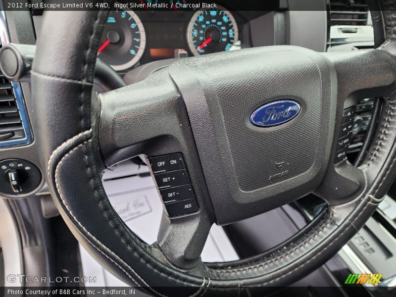 Ingot Silver Metallic / Charcoal Black 2012 Ford Escape Limited V6 4WD