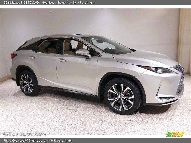 Moonbeam Beige Metallic / Parchment 2021 Lexus RX 350 AWD