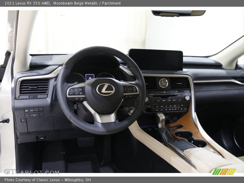 Dashboard of 2021 RX 350 AWD