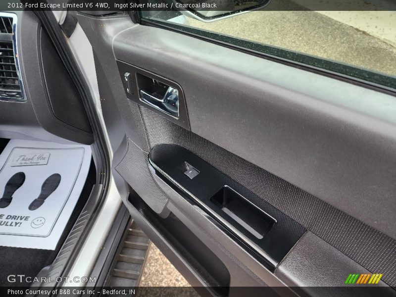 Ingot Silver Metallic / Charcoal Black 2012 Ford Escape Limited V6 4WD