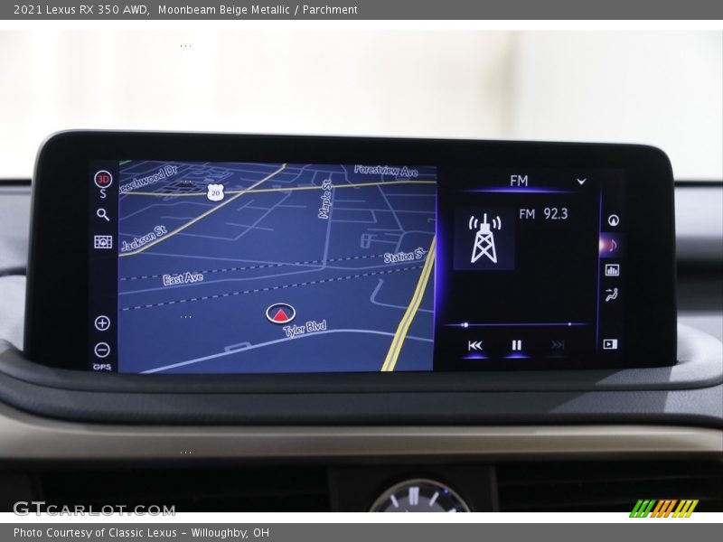 Navigation of 2021 RX 350 AWD