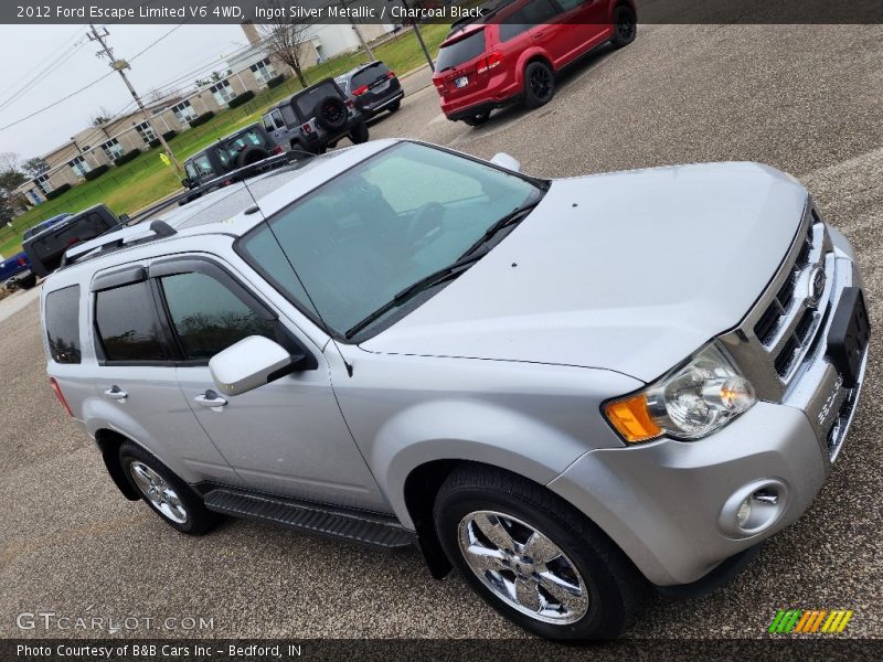 Ingot Silver Metallic / Charcoal Black 2012 Ford Escape Limited V6 4WD
