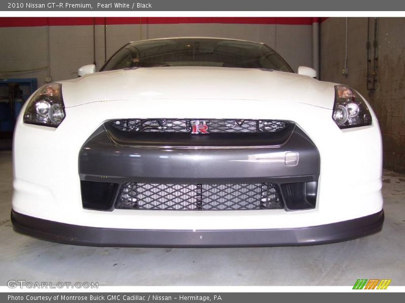 Pearl White / Black 2010 Nissan GT-R Premium
