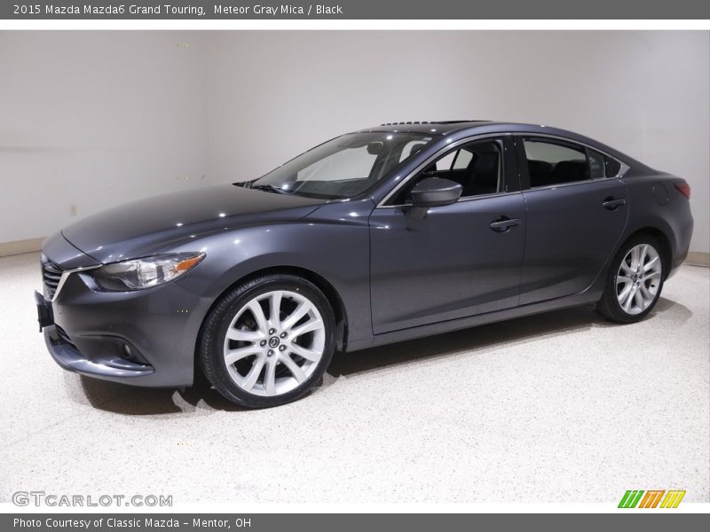 Meteor Gray Mica / Black 2015 Mazda Mazda6 Grand Touring