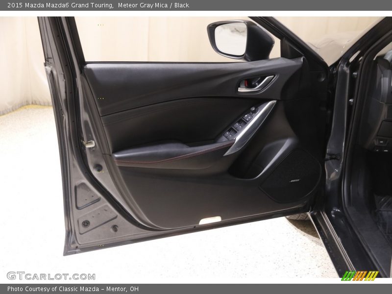 Meteor Gray Mica / Black 2015 Mazda Mazda6 Grand Touring
