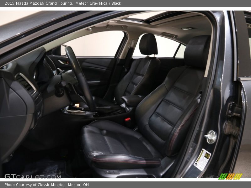 Meteor Gray Mica / Black 2015 Mazda Mazda6 Grand Touring