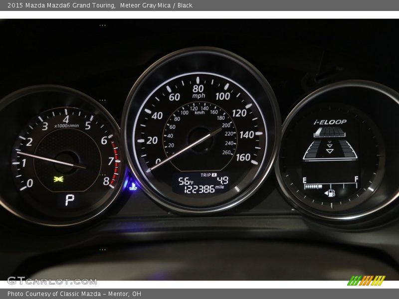 Meteor Gray Mica / Black 2015 Mazda Mazda6 Grand Touring