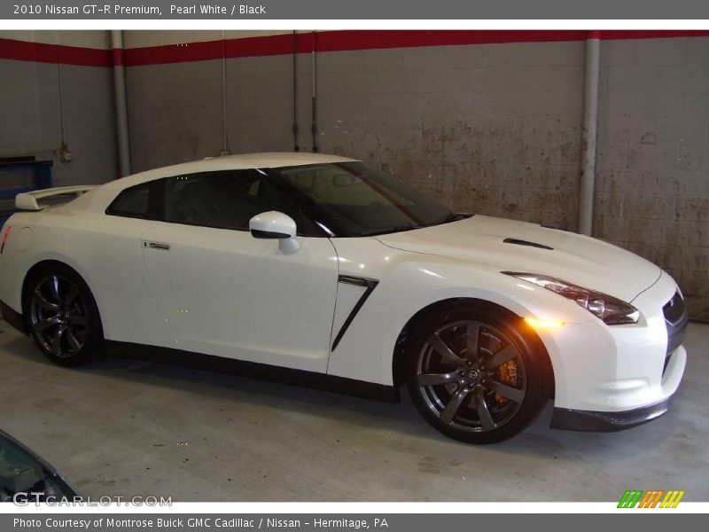 Pearl White / Black 2010 Nissan GT-R Premium