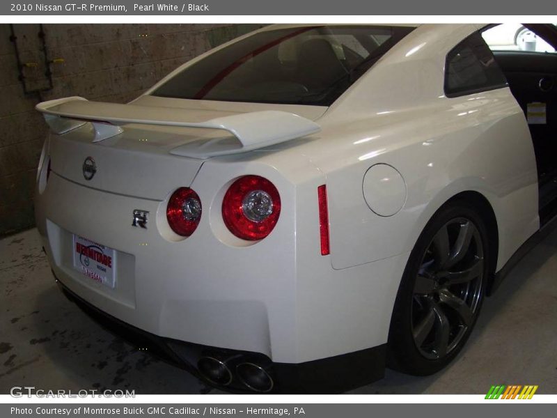 Pearl White / Black 2010 Nissan GT-R Premium