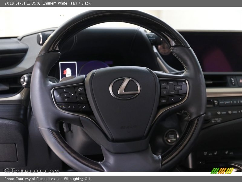 Eminent White Pearl / Black 2019 Lexus ES 350