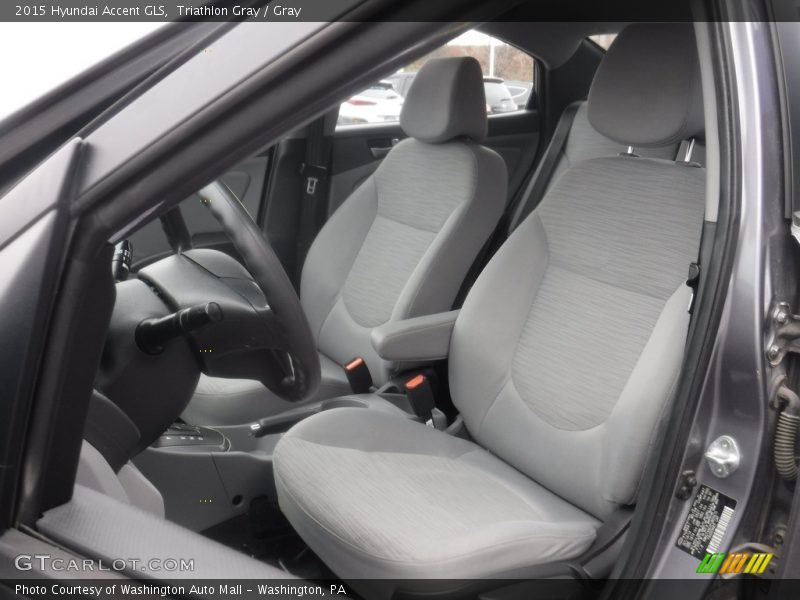 Front Seat of 2015 Accent GLS