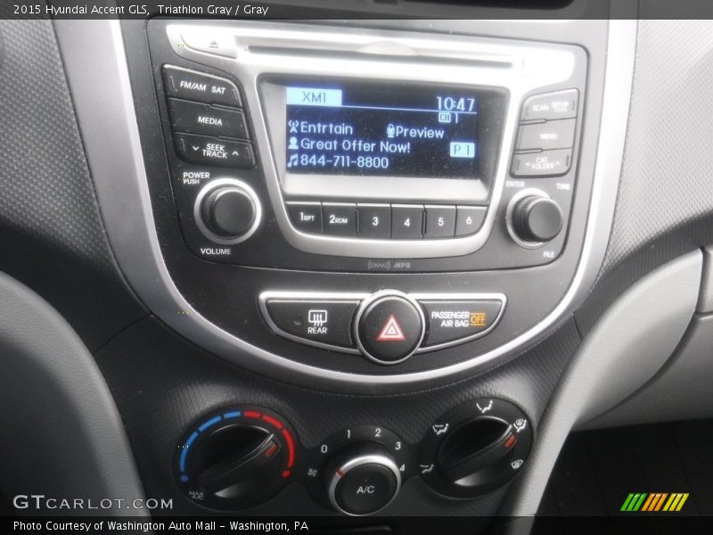 Controls of 2015 Accent GLS