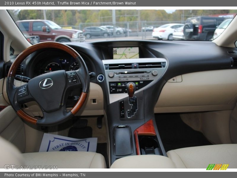 Truffle Brown Mica / Parchment/Brown Walnut 2010 Lexus RX 450h Hybrid