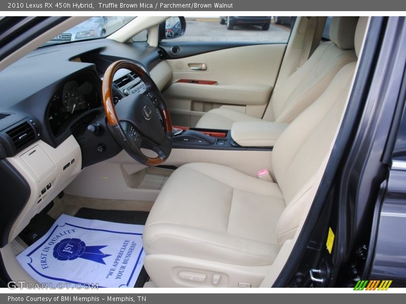 Truffle Brown Mica / Parchment/Brown Walnut 2010 Lexus RX 450h Hybrid