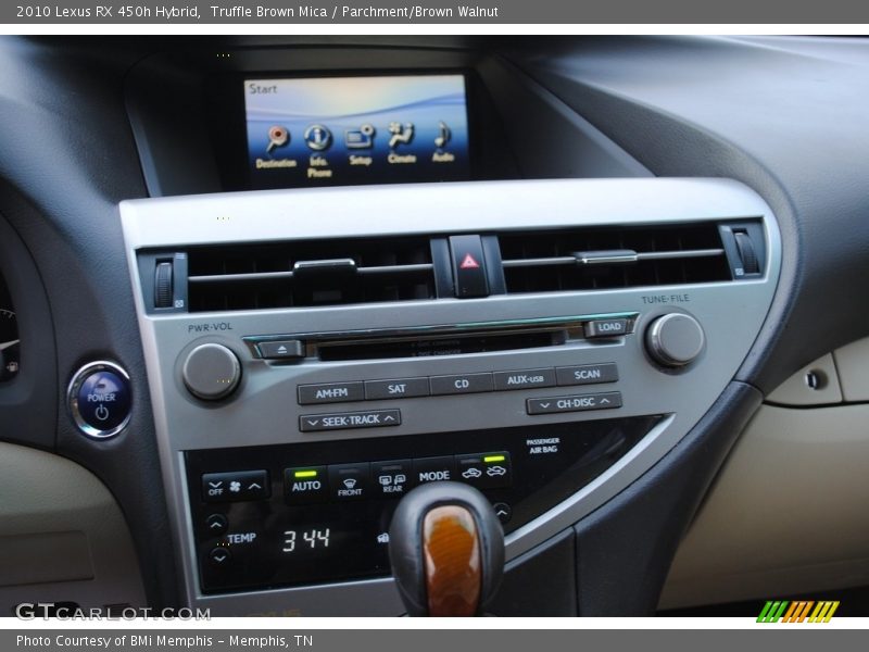 Truffle Brown Mica / Parchment/Brown Walnut 2010 Lexus RX 450h Hybrid