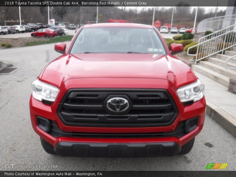 Barcelona Red Metallic / Cement Gray 2018 Toyota Tacoma SR5 Double Cab 4x4