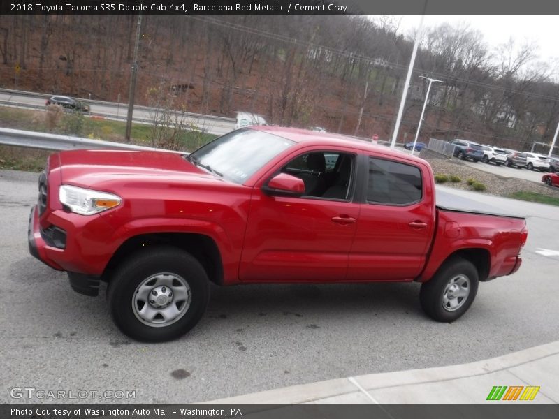 Barcelona Red Metallic / Cement Gray 2018 Toyota Tacoma SR5 Double Cab 4x4