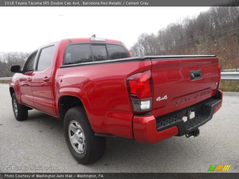 Barcelona Red Metallic / Cement Gray 2018 Toyota Tacoma SR5 Double Cab 4x4