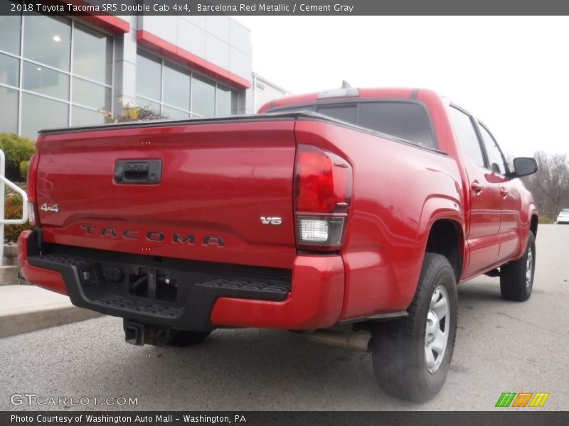 Barcelona Red Metallic / Cement Gray 2018 Toyota Tacoma SR5 Double Cab 4x4