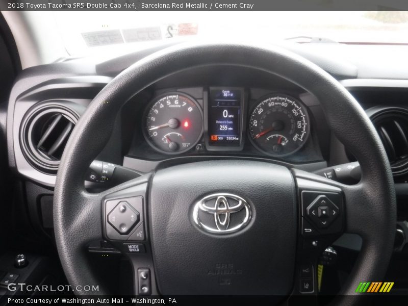 Barcelona Red Metallic / Cement Gray 2018 Toyota Tacoma SR5 Double Cab 4x4