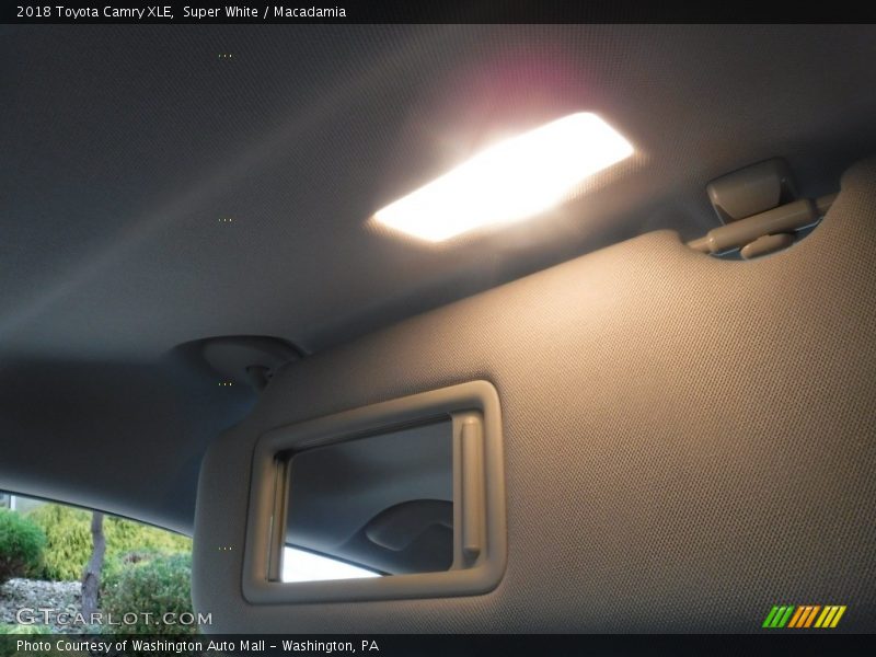 Super White / Macadamia 2018 Toyota Camry XLE