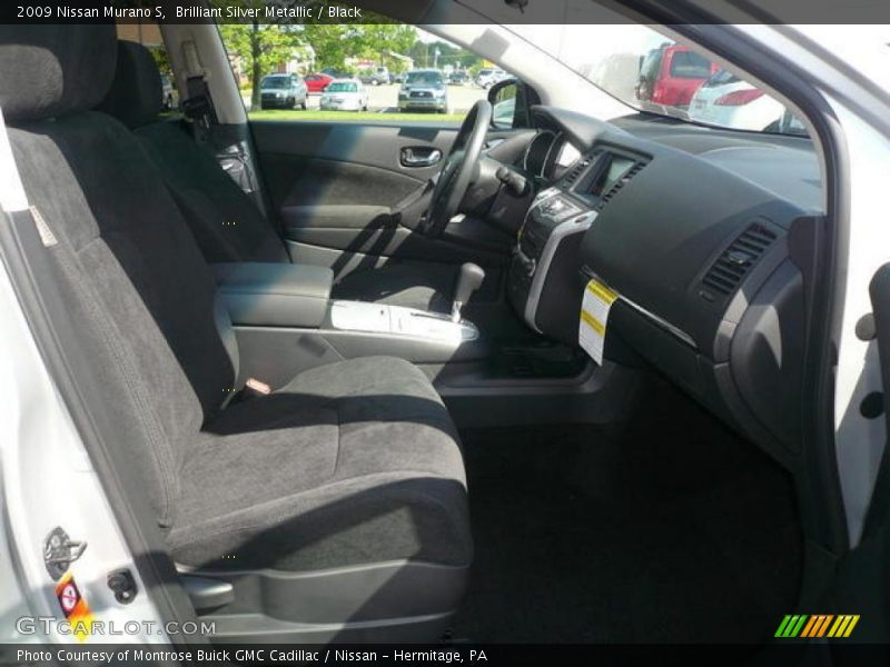 Brilliant Silver Metallic / Black 2009 Nissan Murano S