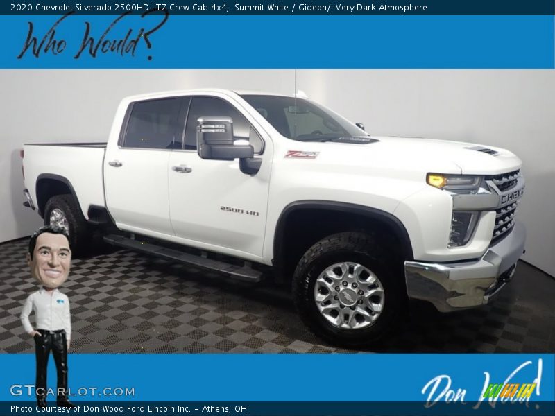 Summit White / Gideon/­Very Dark Atmosphere 2020 Chevrolet Silverado 2500HD LTZ Crew Cab 4x4