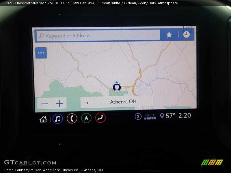 Summit White / Gideon/­Very Dark Atmosphere 2020 Chevrolet Silverado 2500HD LTZ Crew Cab 4x4