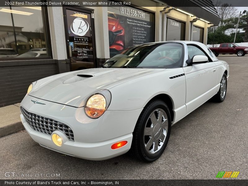 Whisper White / Torch Red 2002 Ford Thunderbird Deluxe Roadster