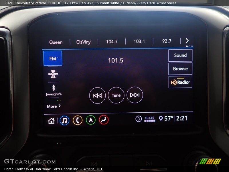Summit White / Gideon/­Very Dark Atmosphere 2020 Chevrolet Silverado 2500HD LTZ Crew Cab 4x4