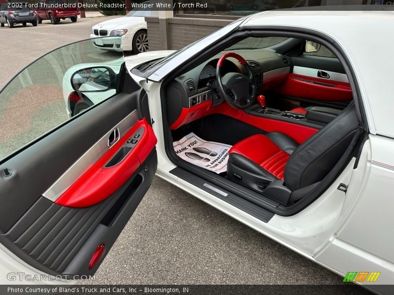 Whisper White / Torch Red 2002 Ford Thunderbird Deluxe Roadster