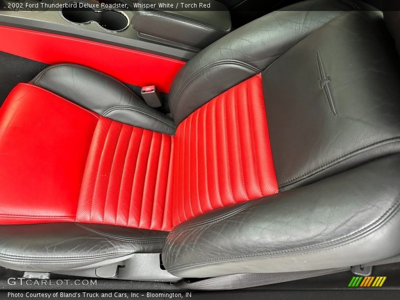 Whisper White / Torch Red 2002 Ford Thunderbird Deluxe Roadster