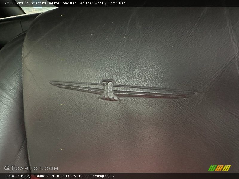 Whisper White / Torch Red 2002 Ford Thunderbird Deluxe Roadster
