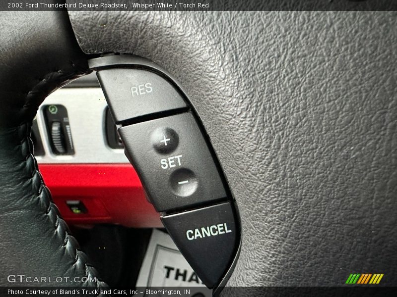 Whisper White / Torch Red 2002 Ford Thunderbird Deluxe Roadster