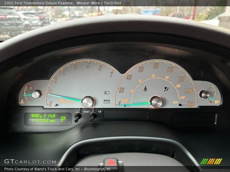 Whisper White / Torch Red 2002 Ford Thunderbird Deluxe Roadster