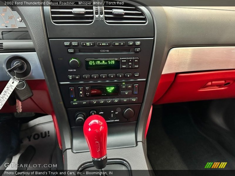 Whisper White / Torch Red 2002 Ford Thunderbird Deluxe Roadster