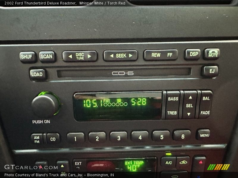 Whisper White / Torch Red 2002 Ford Thunderbird Deluxe Roadster