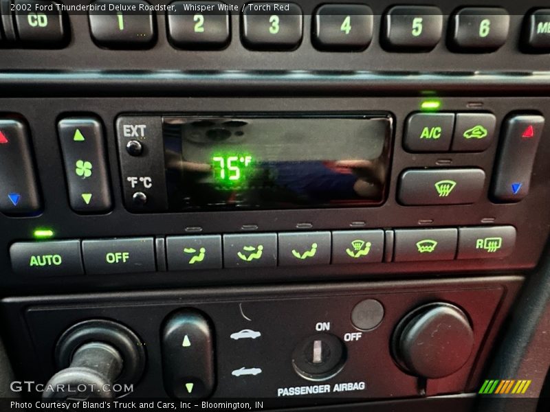 Whisper White / Torch Red 2002 Ford Thunderbird Deluxe Roadster