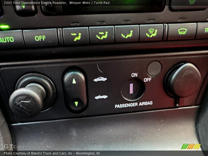 Whisper White / Torch Red 2002 Ford Thunderbird Deluxe Roadster