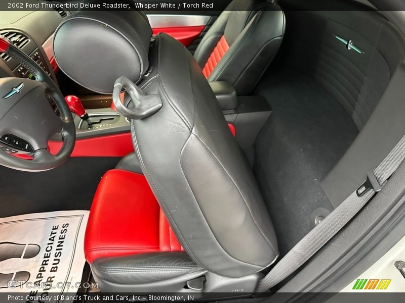 Whisper White / Torch Red 2002 Ford Thunderbird Deluxe Roadster
