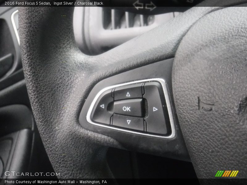Ingot Silver / Charcoal Black 2016 Ford Focus S Sedan