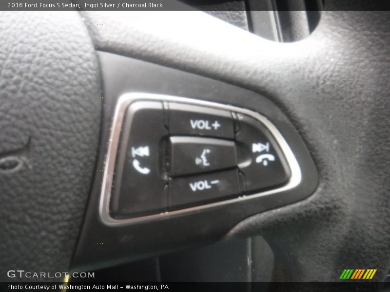 Ingot Silver / Charcoal Black 2016 Ford Focus S Sedan
