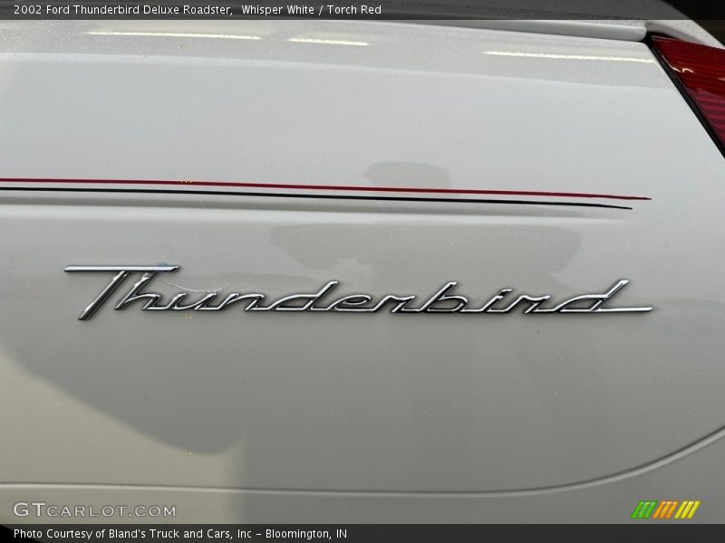 Whisper White / Torch Red 2002 Ford Thunderbird Deluxe Roadster