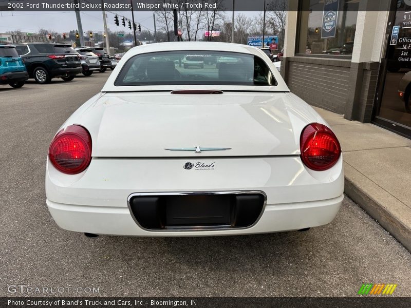 Whisper White / Torch Red 2002 Ford Thunderbird Deluxe Roadster