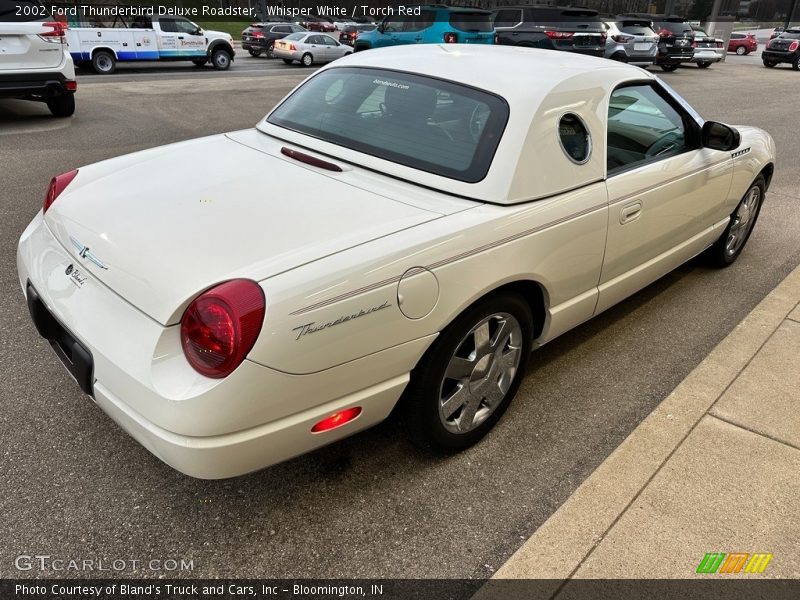 Whisper White / Torch Red 2002 Ford Thunderbird Deluxe Roadster